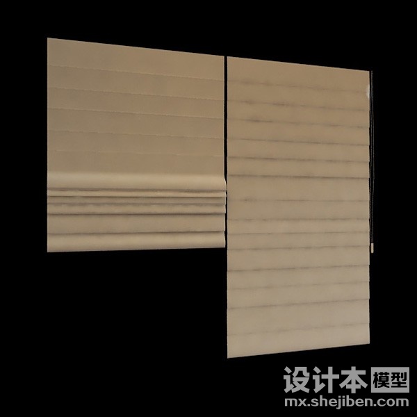窗帘3d模型下载