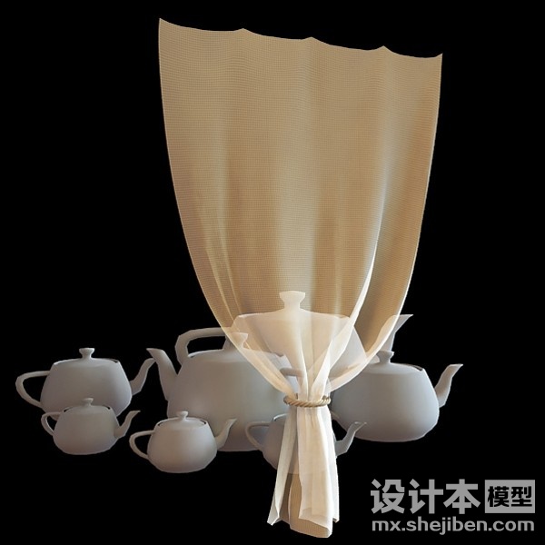 窗帘3d模型下载
