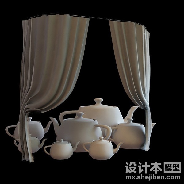 窗帘3d模型下载