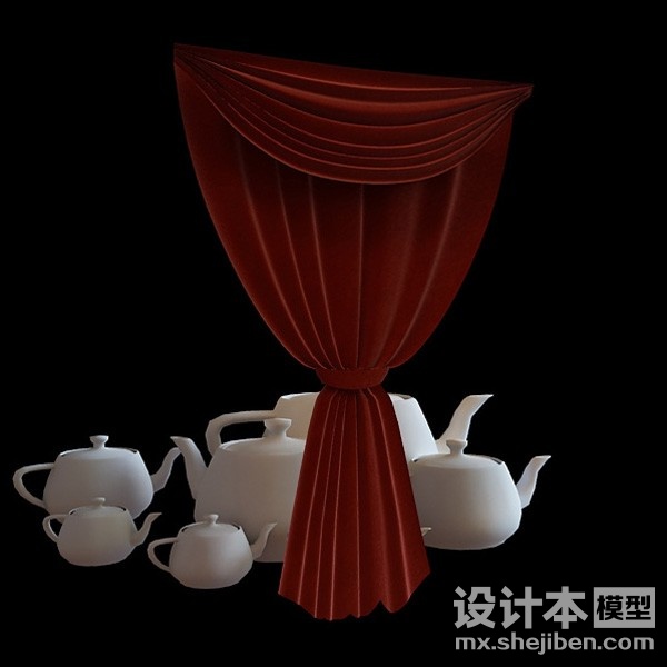 窗帘3d模型下载