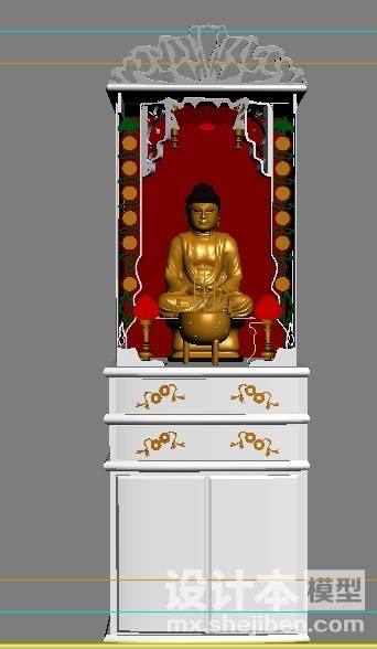 玄关柜3d模型下载