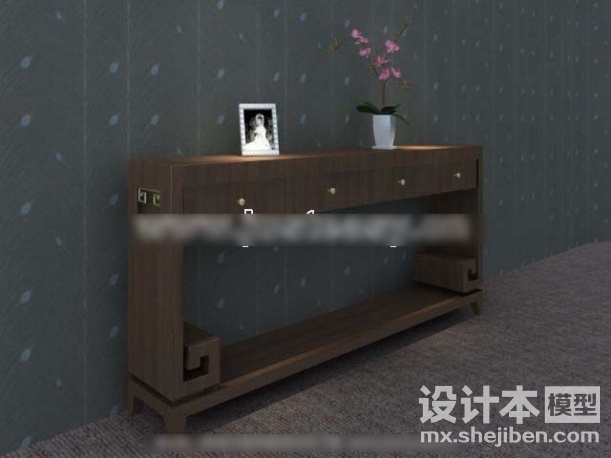 玄关柜3d模型下载