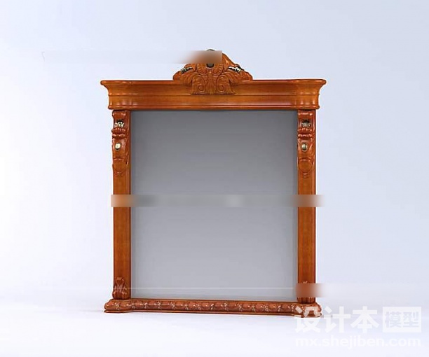 美工家具镜子3d模型下载