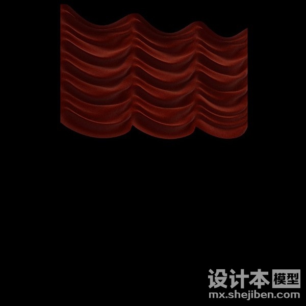 窗帘3d模型下载