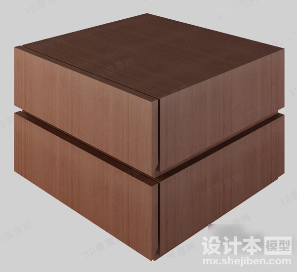 床头柜3d模型下载