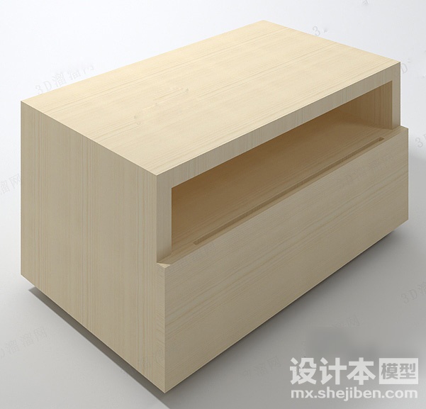 床头柜3d模型下载