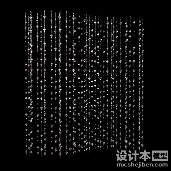 珠帘3d模型下载