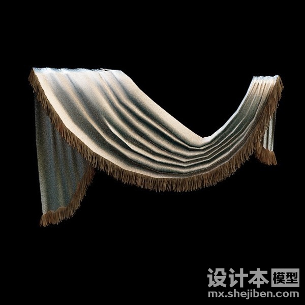 窗帘3d模型下载