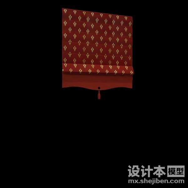 窗帘3d模型下载