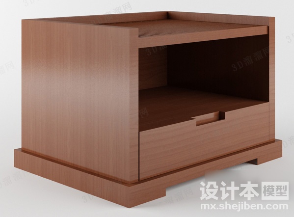 床头柜3d模型下载