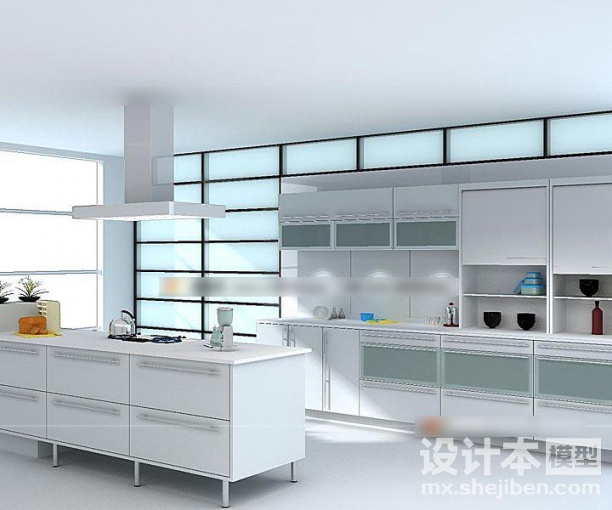 整体橱柜3d模型下载