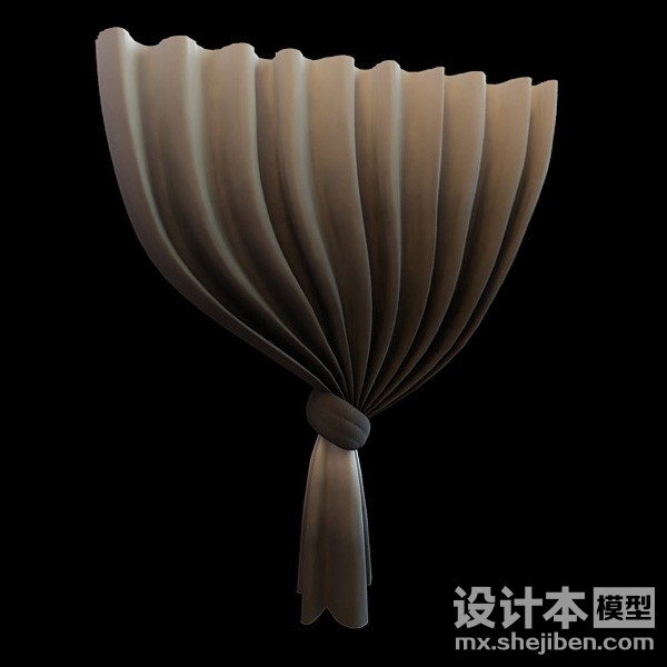 窗帘3d模型下载
