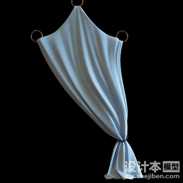 窗帘3d模型下载