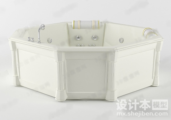 浴缸3d模型下载