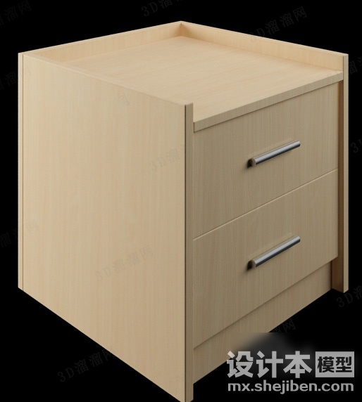 床头柜3d模型下载