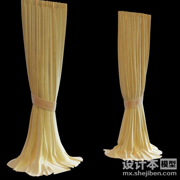 窗帘3d模型下载