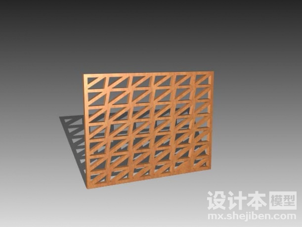 中式窗格3d模型下载