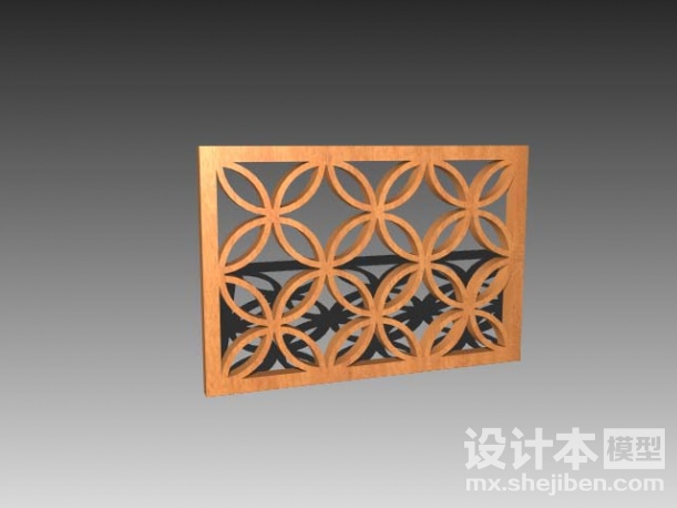 木雕窗3d模型下载