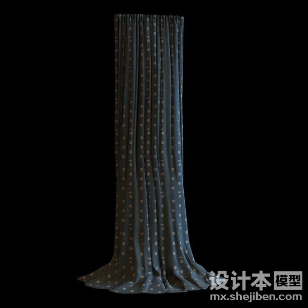 窗帘3d模型下载