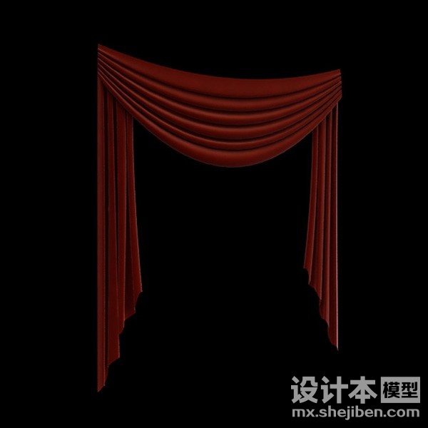 窗帘3d模型下载