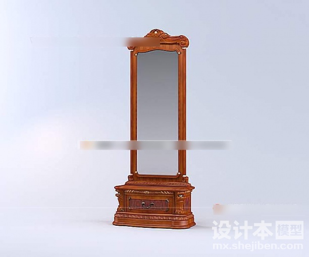 美工家具梳妆台3d模型下载