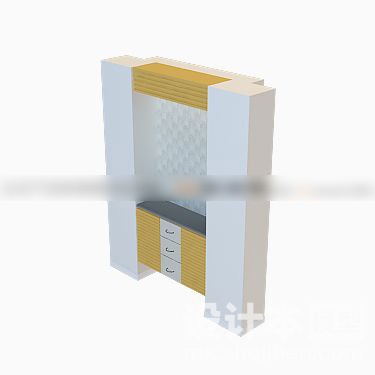 鞋柜3d模型下载