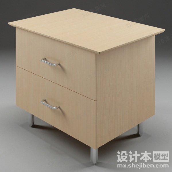 床头柜3d模型下载