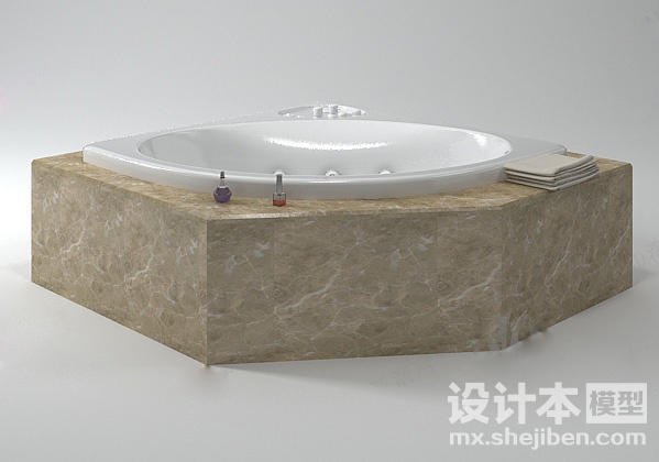 浴缸3d模型下载