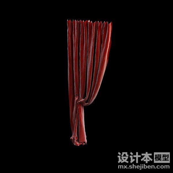 窗帘3d模型下载