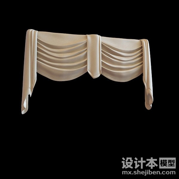 窗帘3d模型下载