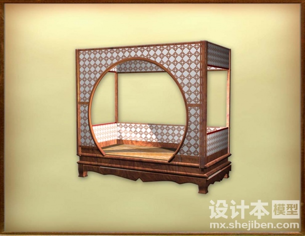 床榻3d模型下载