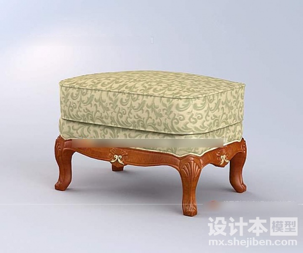 美工家具沙发凳3d模型下载