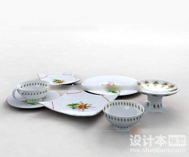 餐具3d模型下载