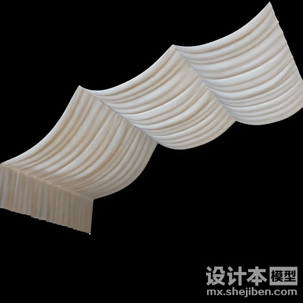窗帘3d模型下载