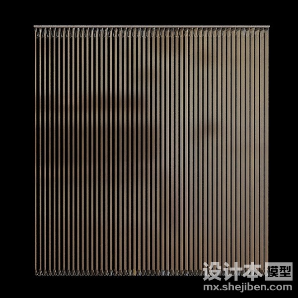 窗帘3d模型下载