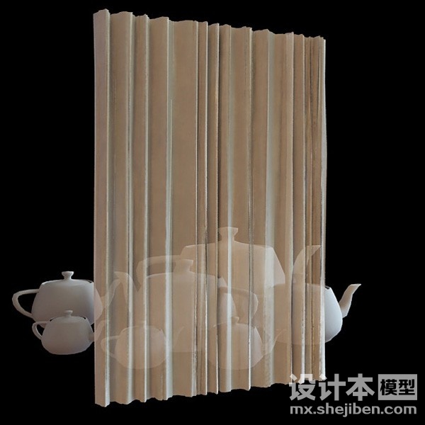 窗帘3d模型下载