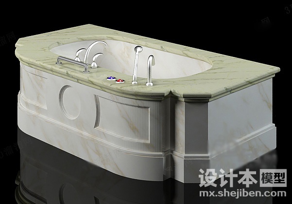 浴缸3d模型下载