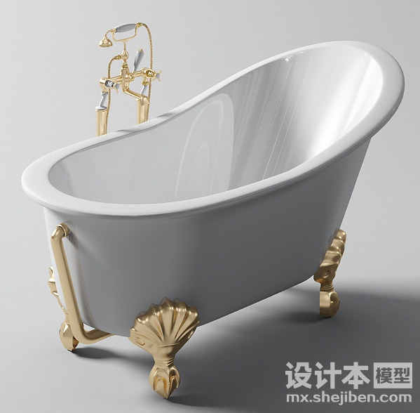 浴缸3d模型下载
