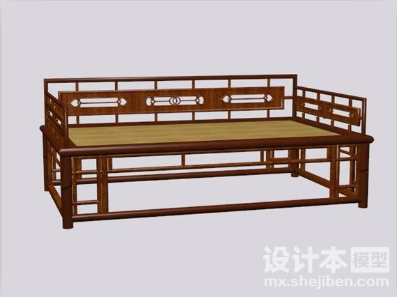 床榻3d模型下载
