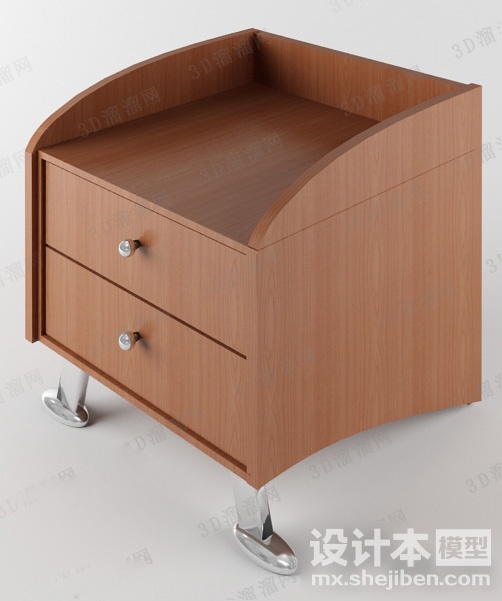 床头柜3d模型下载