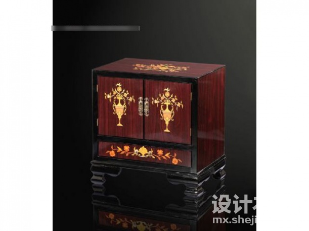 中式柜子3d模型下载
