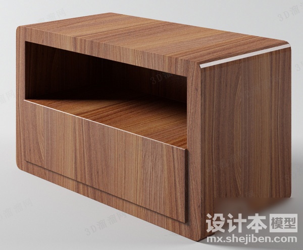 床头柜3d模型下载