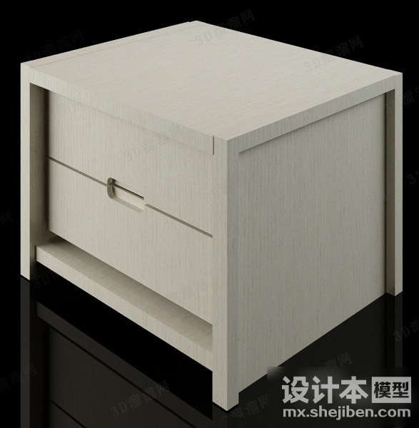 床头柜3d模型下载