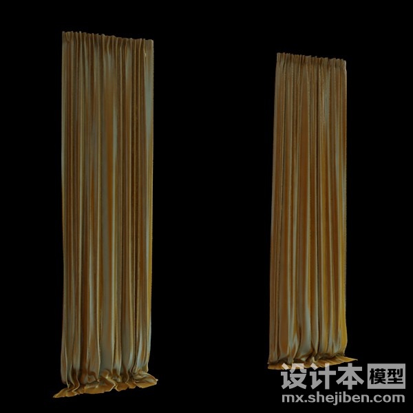 窗帘3d模型下载