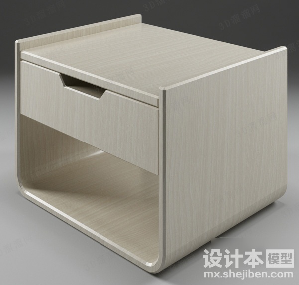 床头柜3d模型下载
