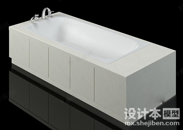 浴缸3d模型下载