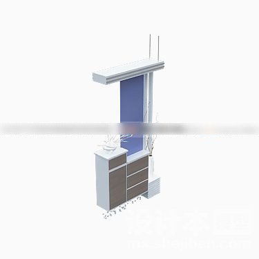 鞋柜3d模型下载