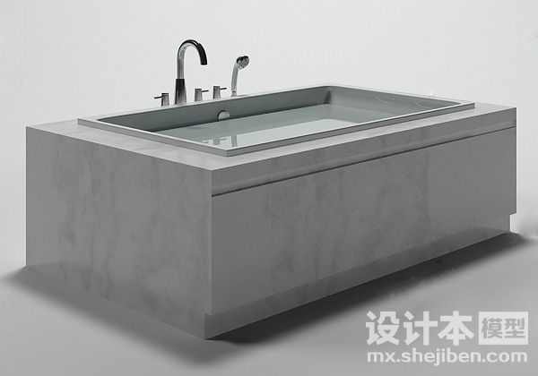 浴缸3d模型下载