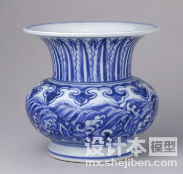青花瓷器花瓶3d模型下载