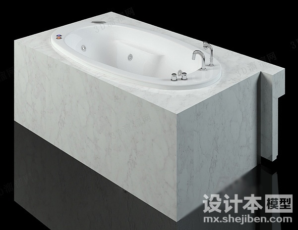浴缸3d模型下载